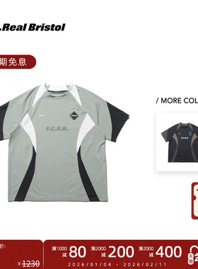F.C.Real Bristol 25FW 复古球衣撞色拼接休闲运动短袖T恤