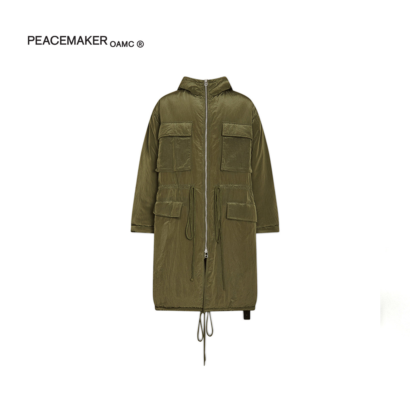 PEACEMAKER OAMC® 26新 军事风时装填充式 M65 连帽派克大衣