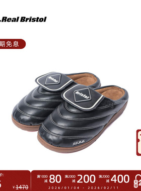 F.C.Real Bristol 25FW SUBU联名F.C.R.B.球队标识秋冬保暖拖鞋