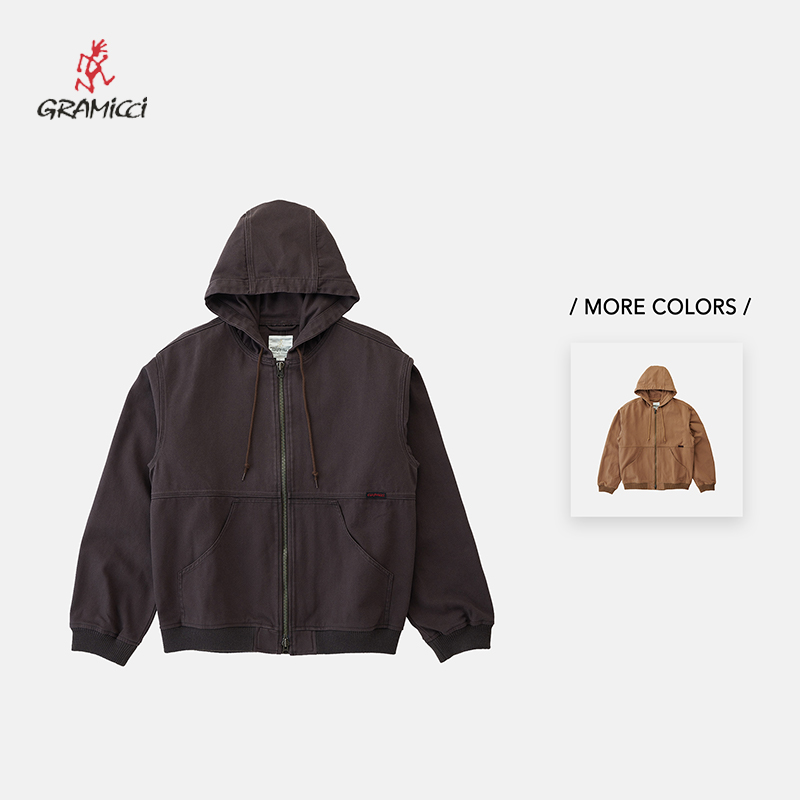 GRAMICCI25FW帆布连帽夹克