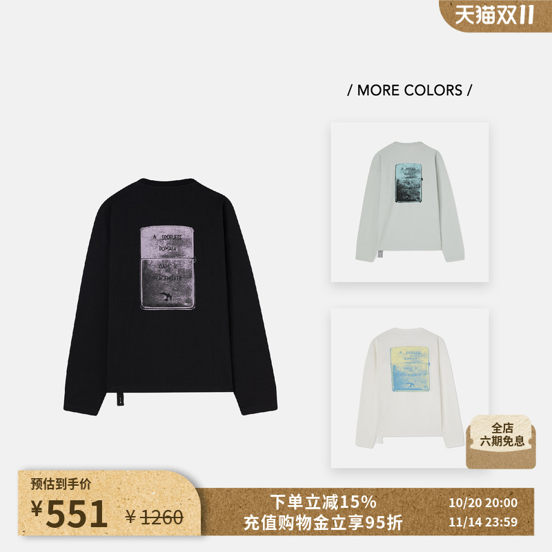 PEACEMAKEROAMC®印花长袖T恤
