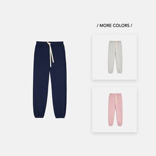 25FW SANDER JIL 环保棉螺纹收口卫裤 秋冬新品