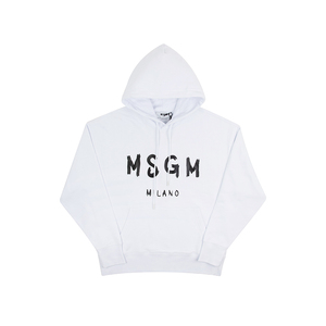 MSGM 意大利品牌 春季百搭字母印花连帽卫衣加绒帽衫男女同款