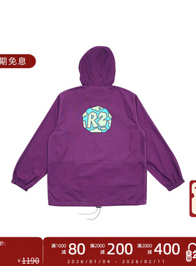 ROUND TWO AVALANCHE PARKA JACKET秋季复古地球印花设计防风夹克