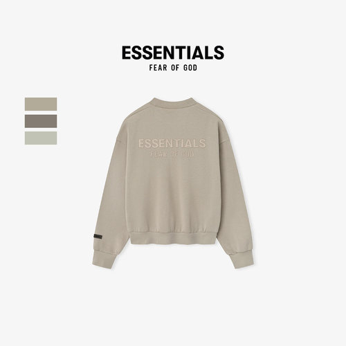 Essentials25Drop1烫标圆领卫衣