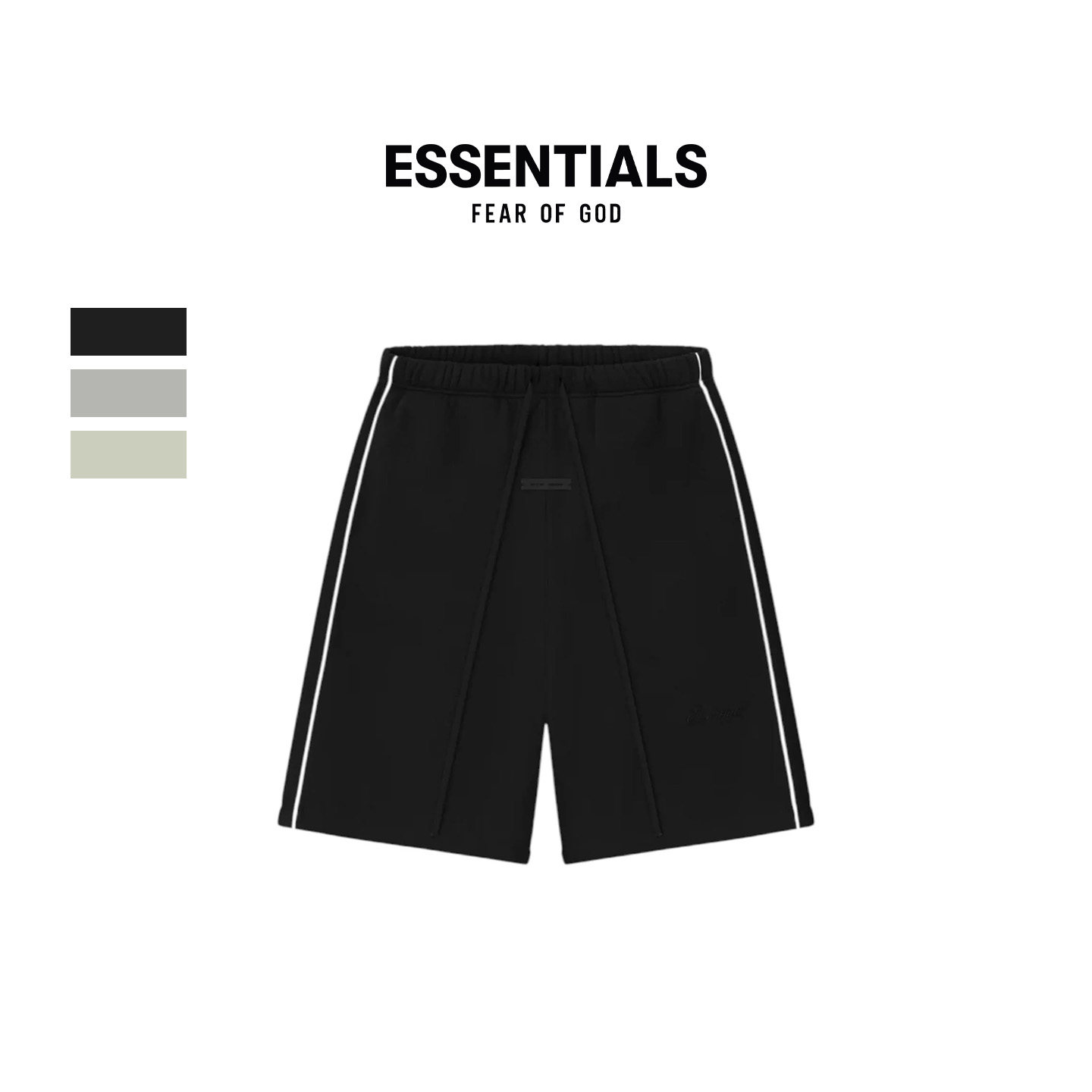 Fear of God Essentials 26SS Drop2 LOGO刺绣侧滚条休闲裤短裤