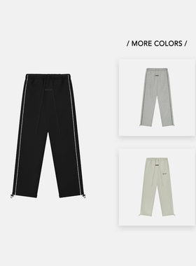 Fear of God Essentials 25SS Drop2 LOGO刺绣侧滚条直筒休闲长裤