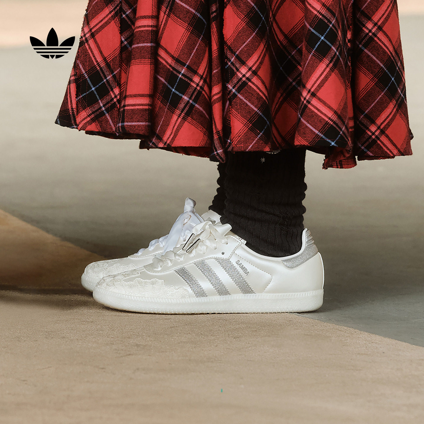 SAMBA OG情人节款经典板鞋德训鞋小白鞋女子adidas阿迪达斯三叶草