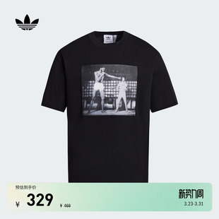 Lee联名宽松短袖 Bruce T恤男女adidas阿迪达斯三叶草 Jabbar
