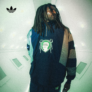 Originals阿迪达斯三叶草 男女adidas BRAIN DEAD联名运动套头衫