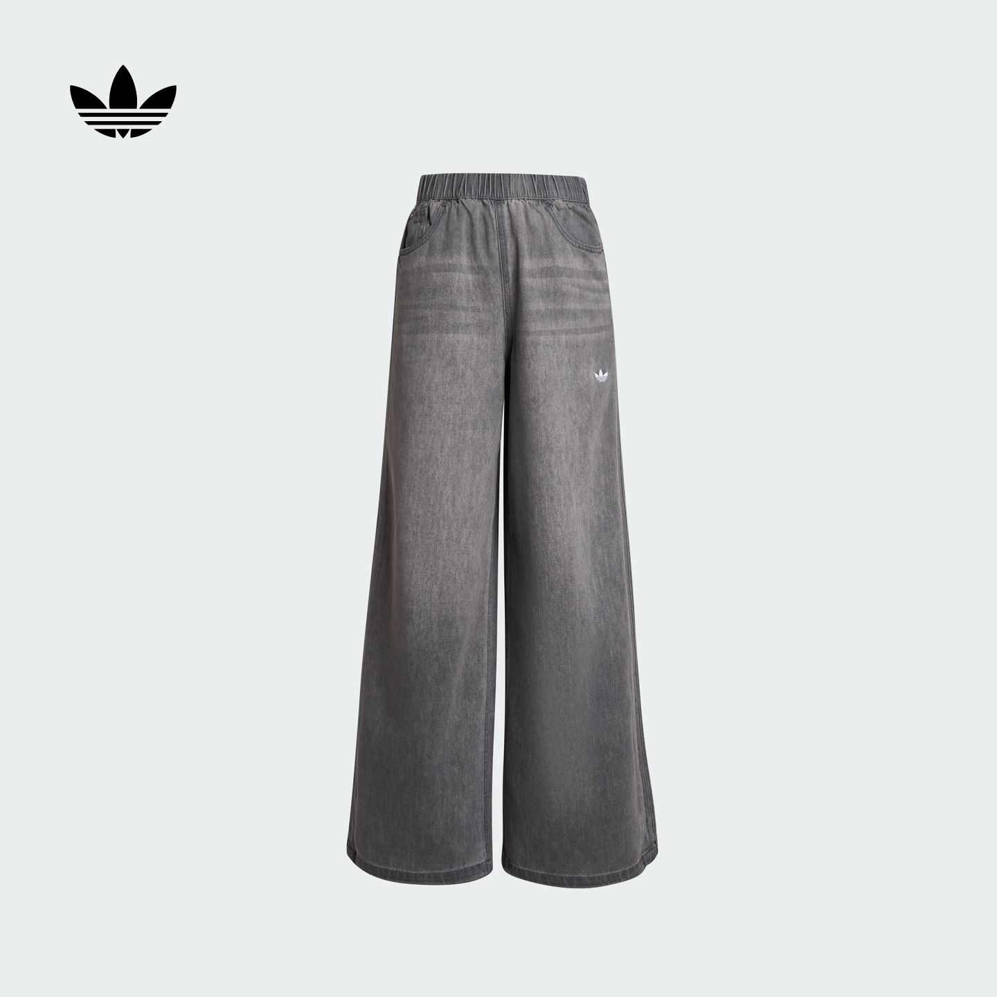 牛仔运动裤女装adidas Originals阿迪达斯三叶草官方 - 封面