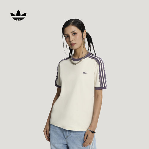 阿迪达斯三叶草女短袖T恤上衣