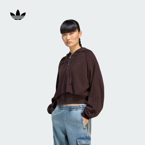 阿迪达斯三叶草女子连帽外套