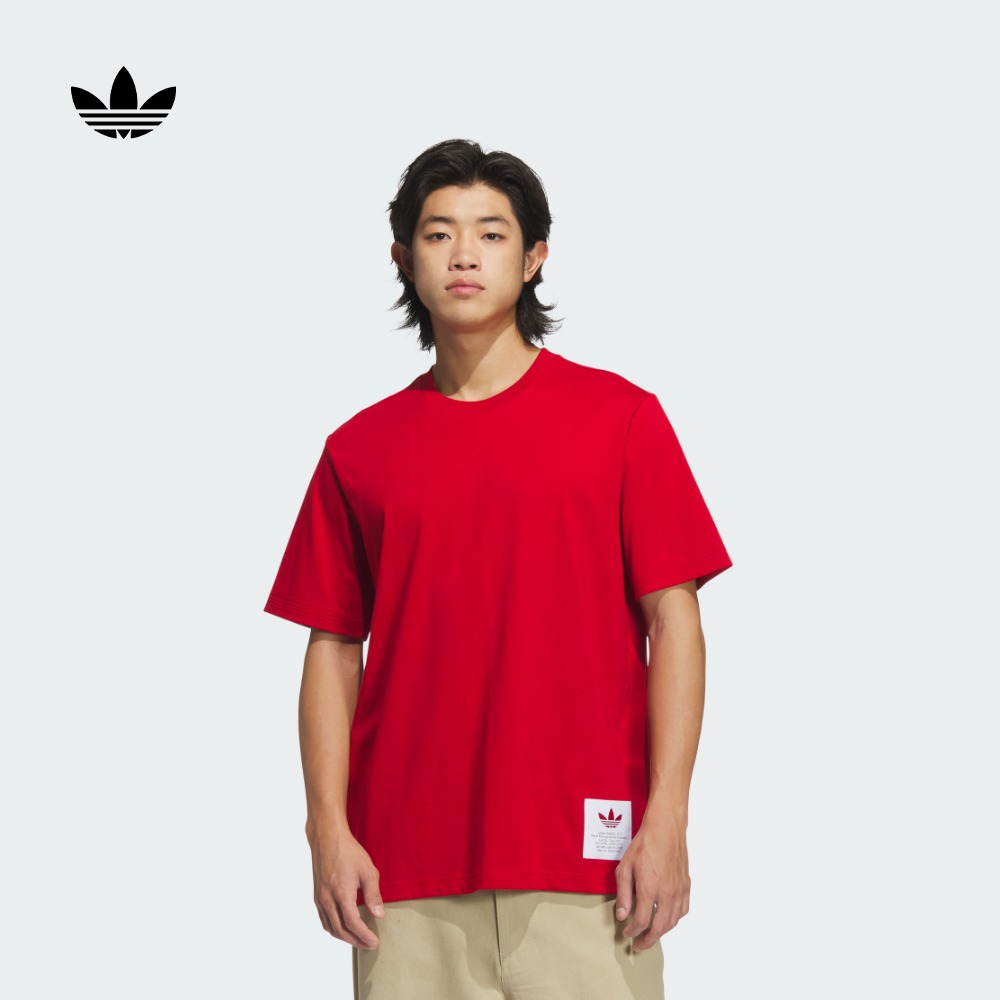 阿迪达斯三叶草男宽松纯棉短袖T