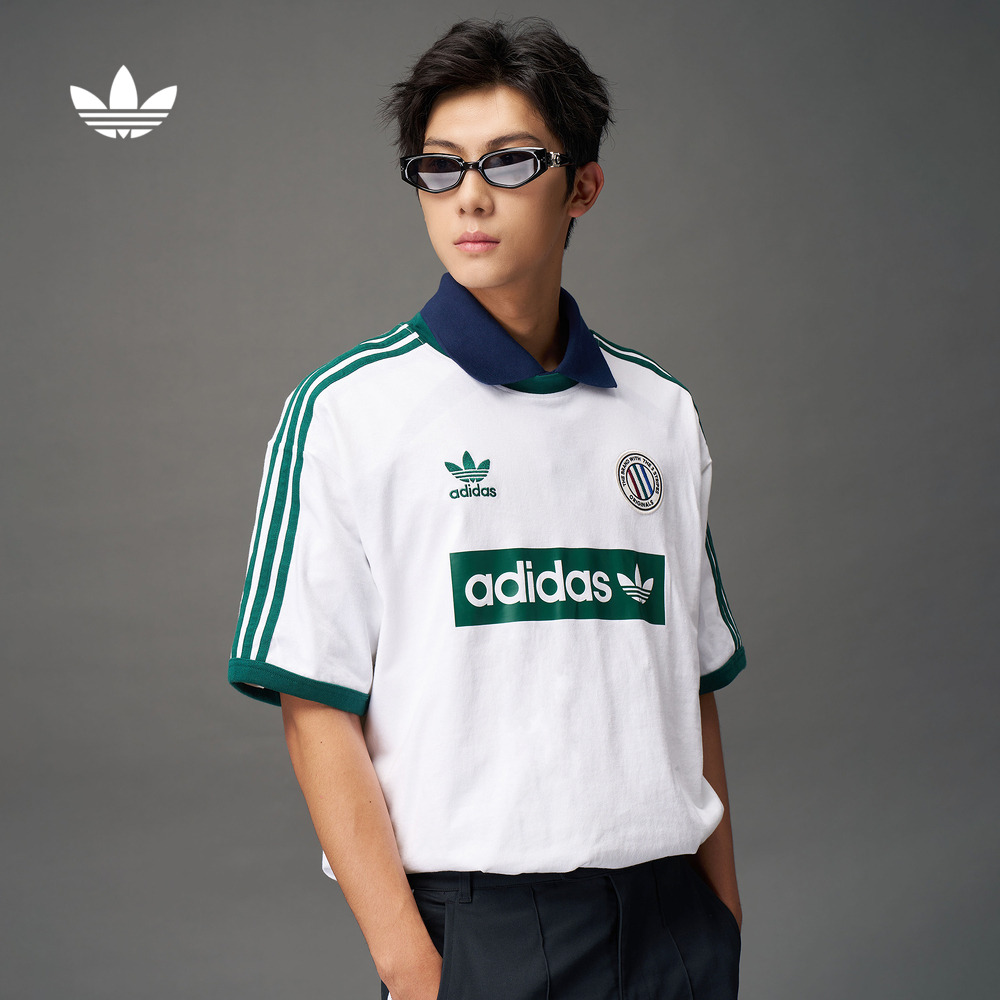 阿迪达斯三叶草男圆领短袖T恤