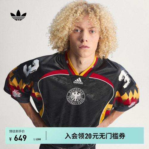阿迪达斯三叶草男子短袖球衣