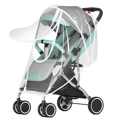 Коляска, ветрозащитный чехол, дождевик для выхода на улицу с зонтиком, детский ветрозащитный трехколесный велосипед