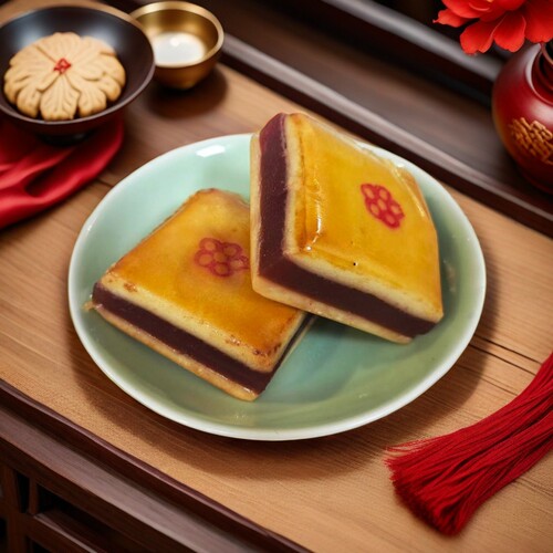 天津特产 老城里 糕点 点心红果馅 山楂京糕饼京糕排酸甜可口500g