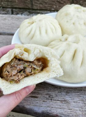 北京老字号庆丰包子北京包子猪肉大葱三鲜韭菜茴香老北京美食特产