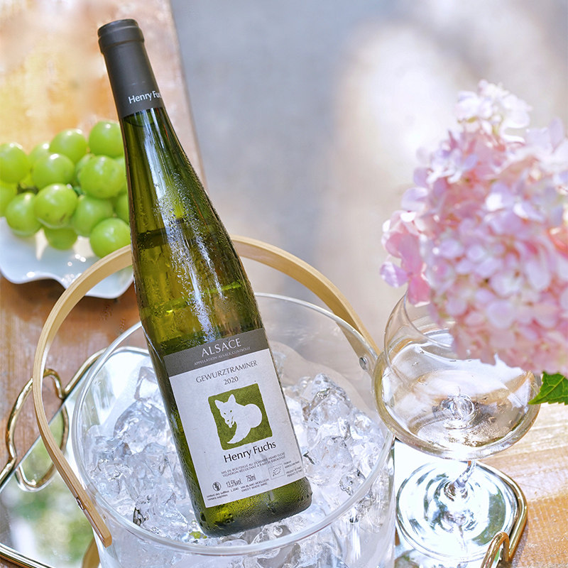 雨后玫瑰园 阿尔萨斯小狐仙琼瑶浆半甜白葡萄酒 js百大上榜酒庄