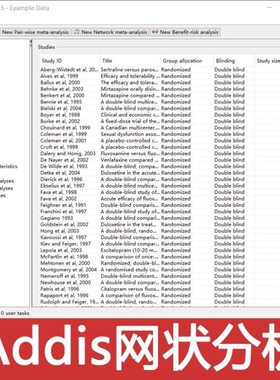 addis软件GeMTC网状分析软件贝叶斯meta分析R语言jre远程安装服务