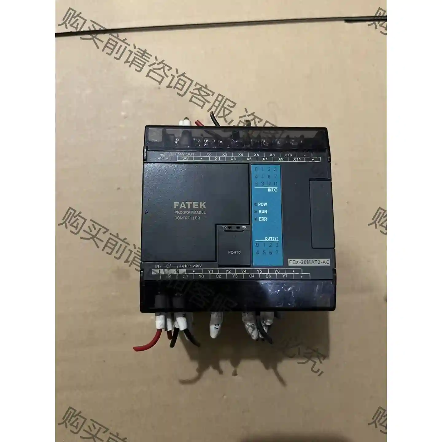 FBs-20MAT2-AC二手拆机永宏PLC实物图无破损保证 议价再拍 拆机件