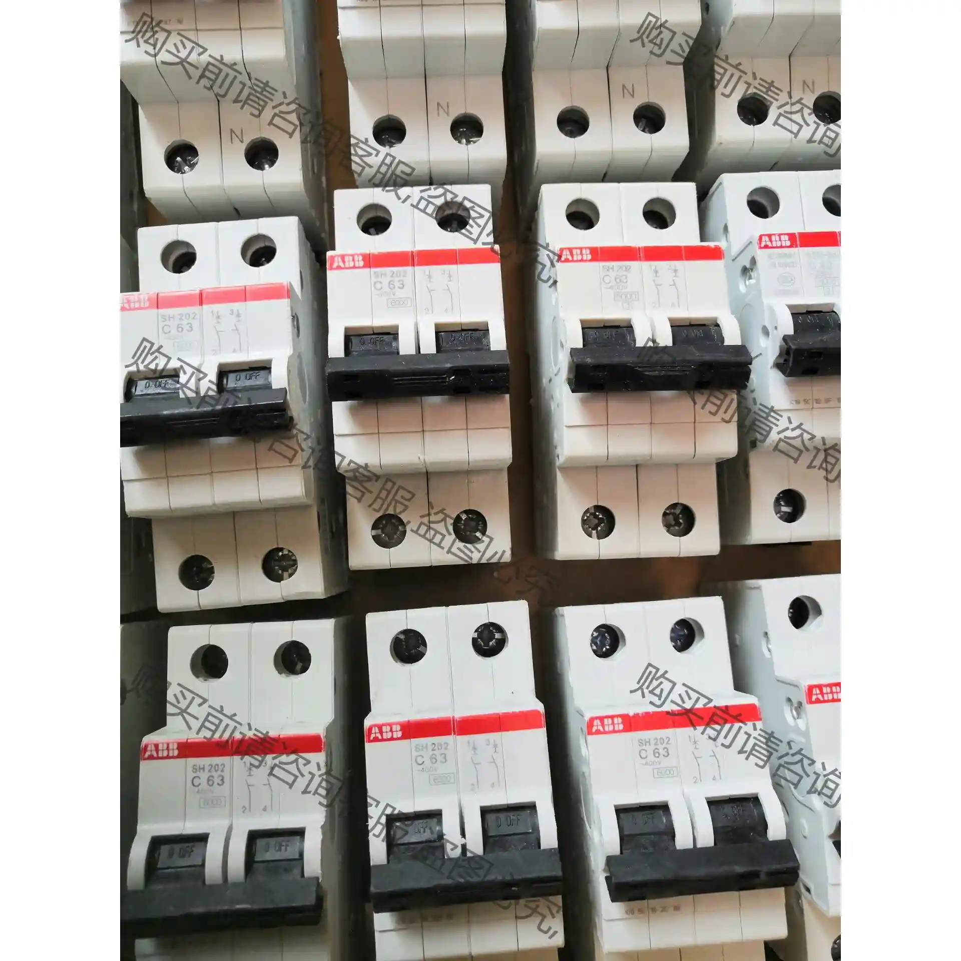 AB 断路器AB 2P空气开关10A～63A，10A～1 议价再拍 拆机件