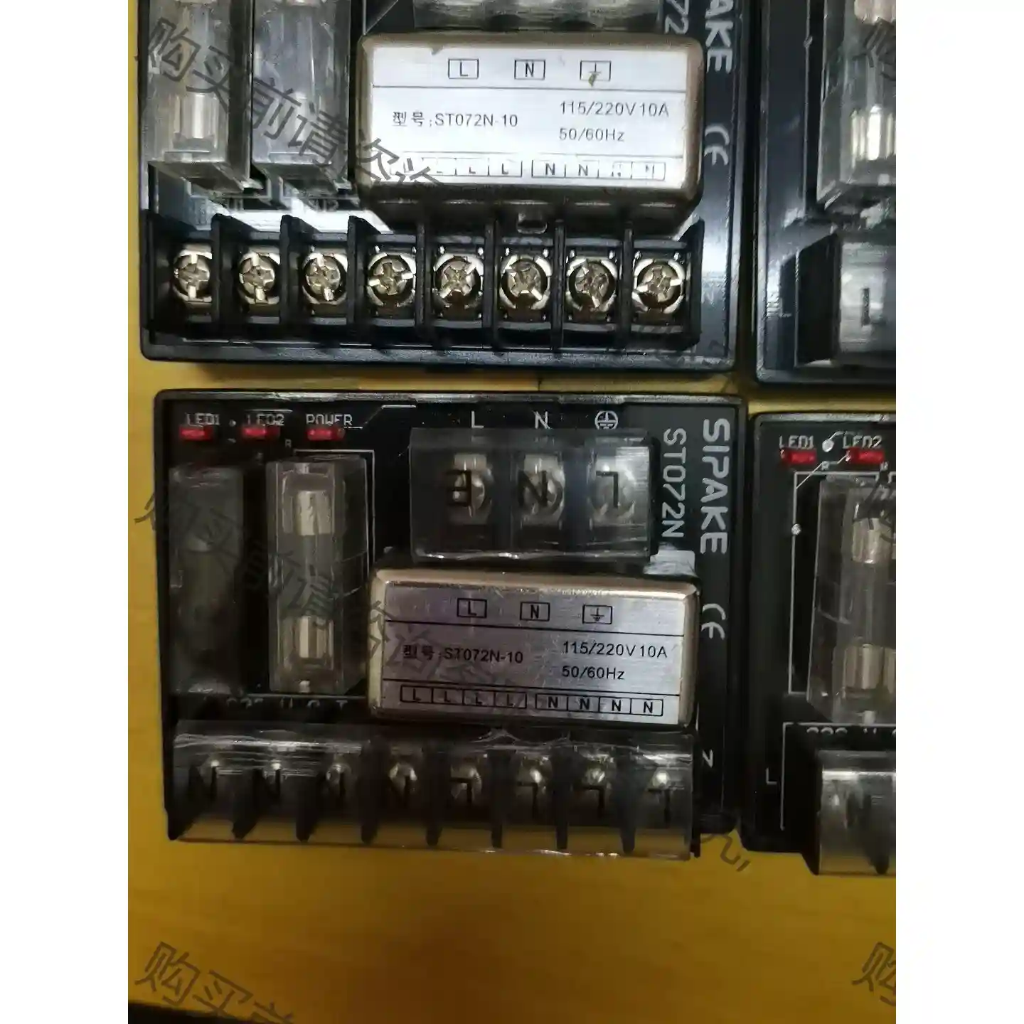 220V导轨10A滤波器保险端子台ST072N-10 议价再拍 拆机件