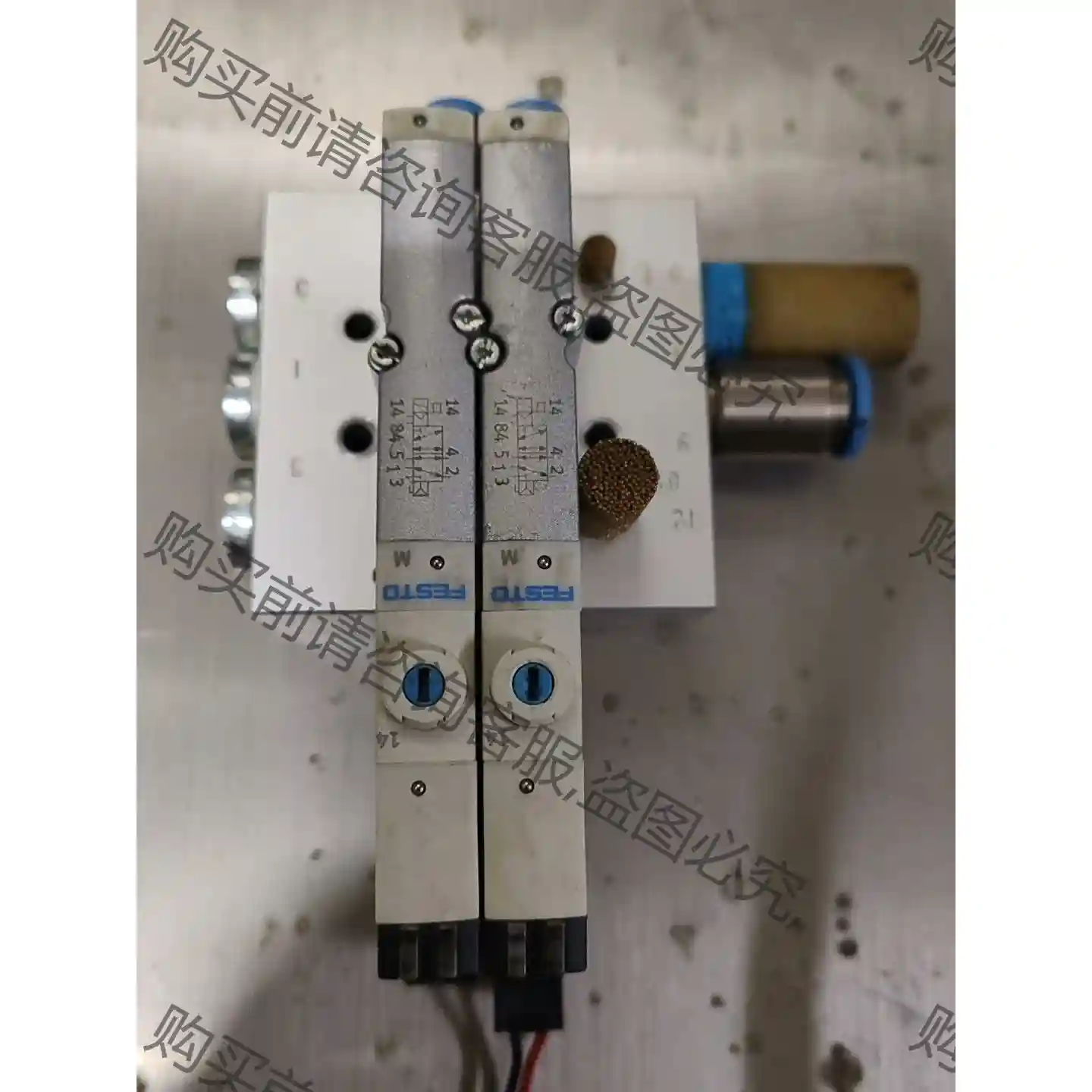 费斯托电磁阀，cpasc1-m1h-m-h-2.5，两个，带 议价再拍 拆机件