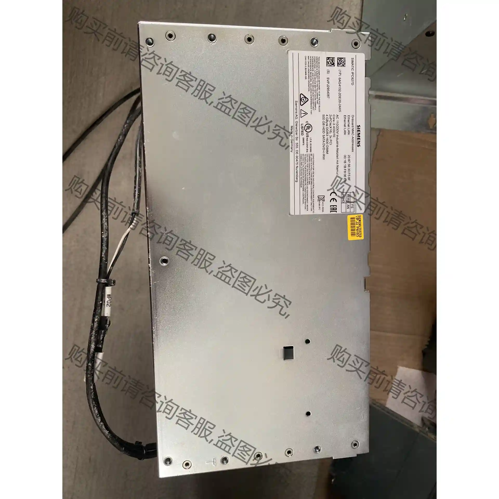 西门zi工控机IPC827D 6AG4132-2DE20-2A 议价再拍 拆机件