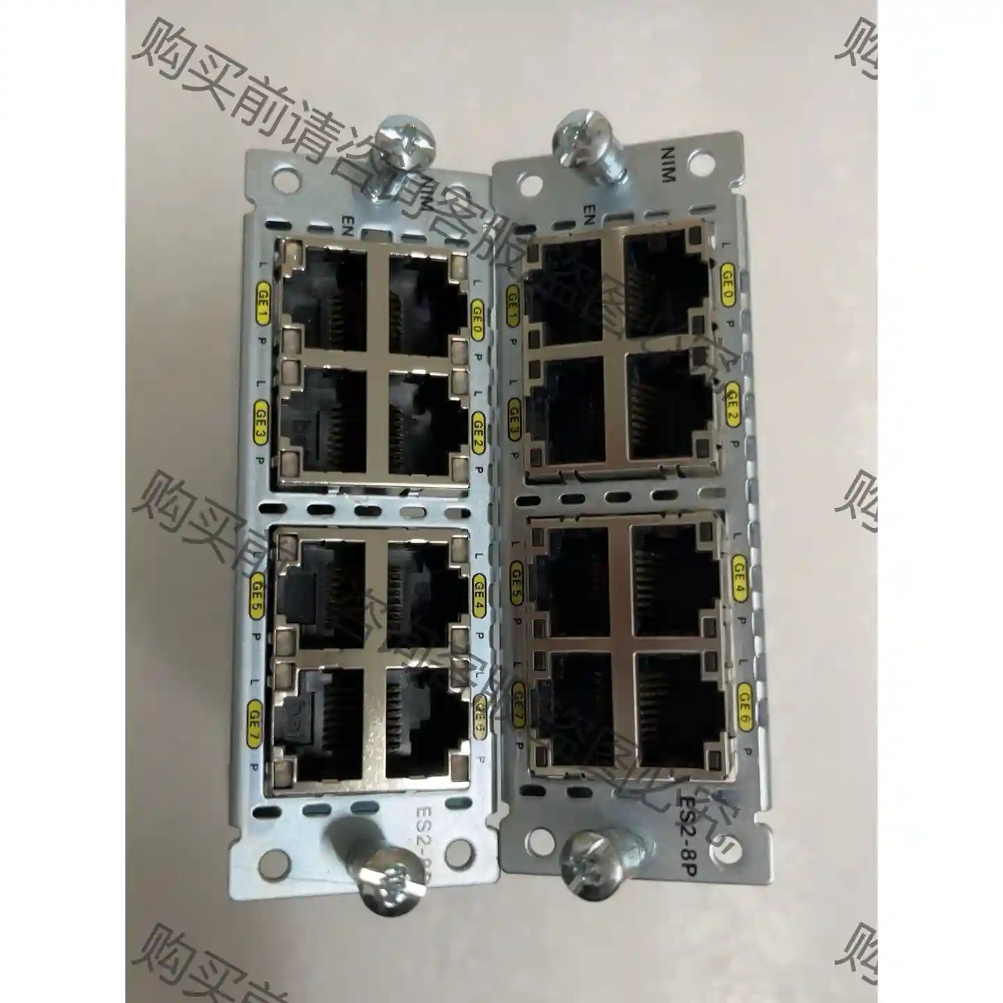 思科cisco NIM-ES2-8-P 原装拆机2块 现货 议价再拍 拆机件