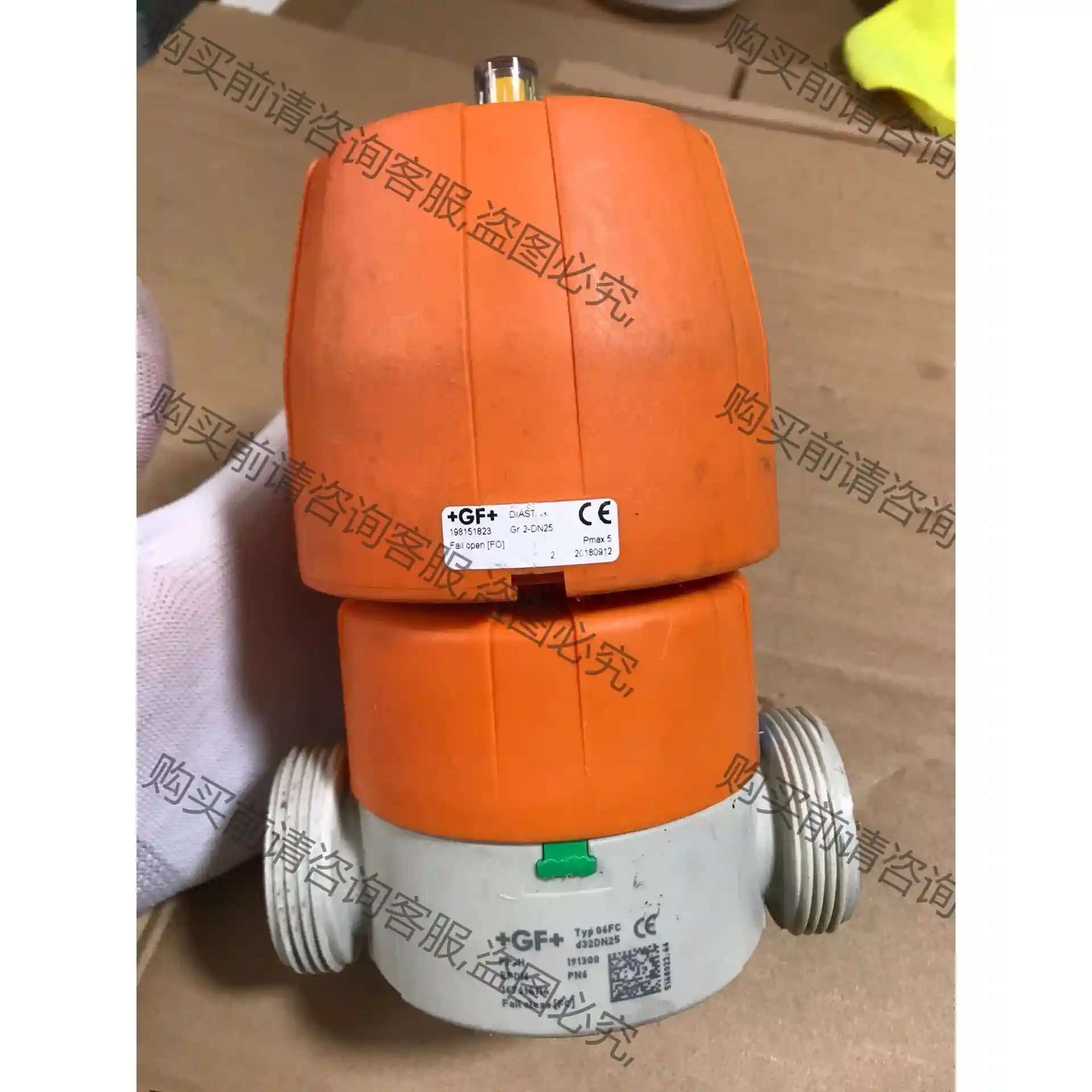 GF气动隔膜阀06FC DN25 二手 实物拍摄 100包邮 议价再拍 拆机件