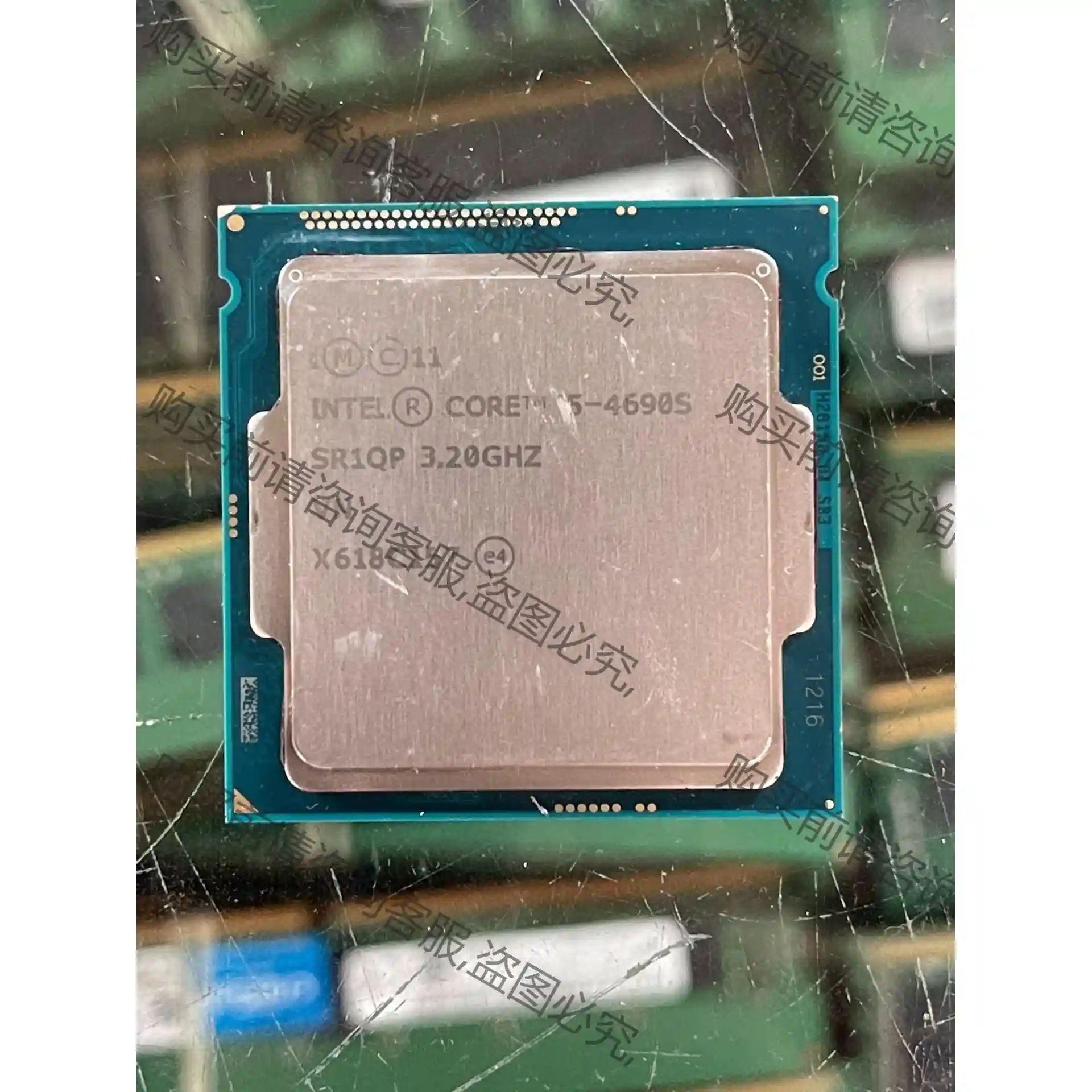 i5-4690S 台式机CPU，测试功能正常，有磕角，照片实 议价再拍 拆