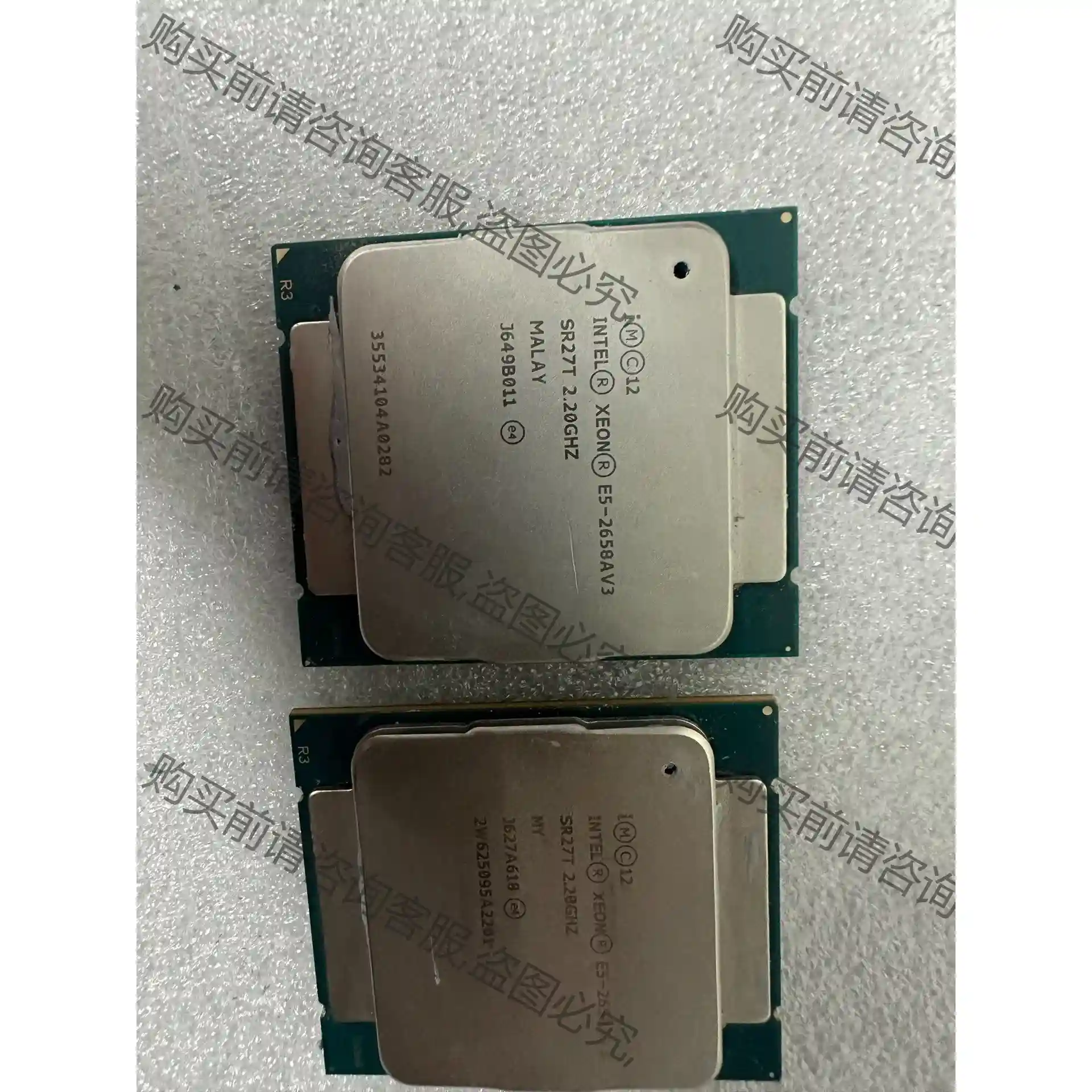 原装拆机e5 2658av3 支持x99 x10 z10系列 议价再拍 拆机件