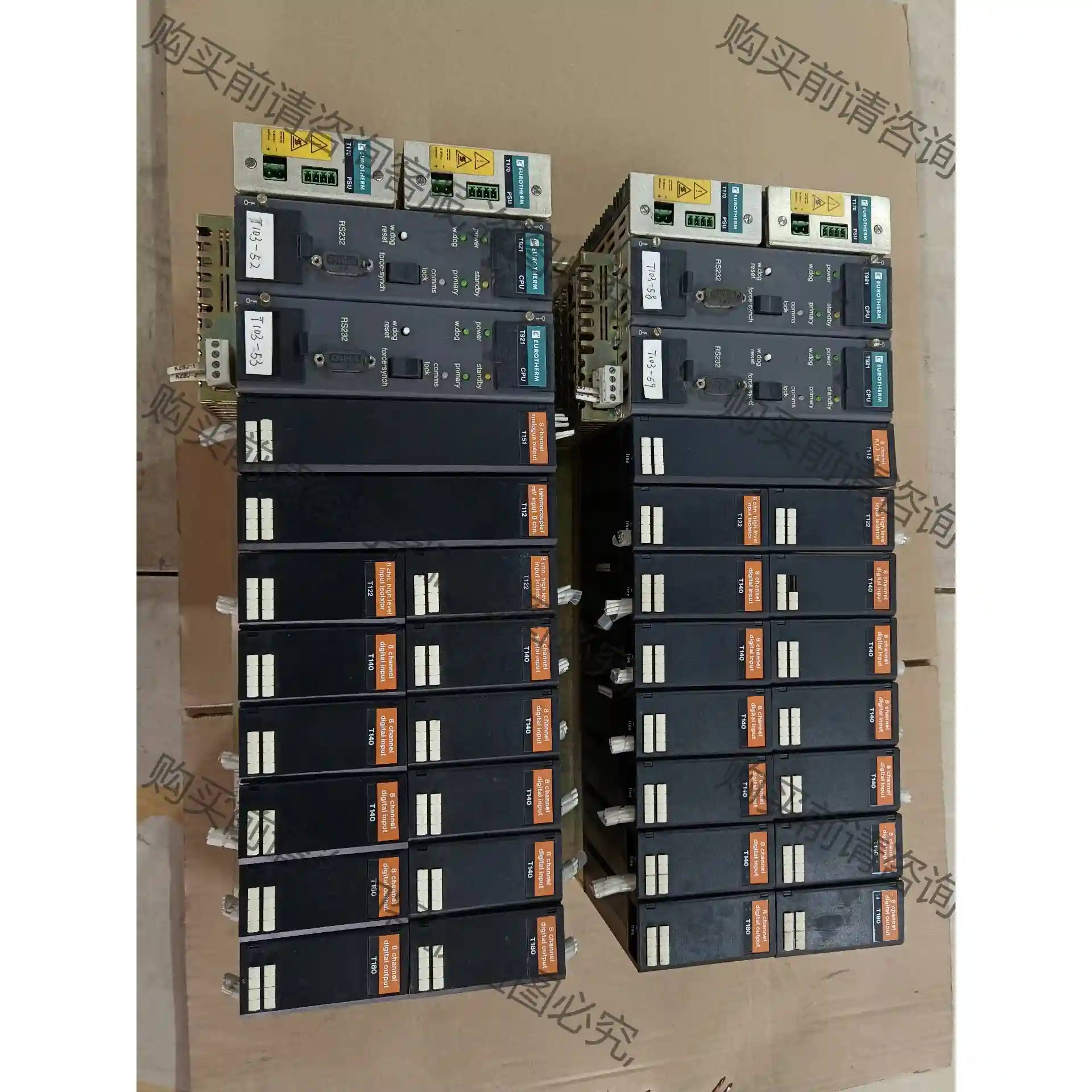 欧陆PLC T170 PSU.T921 CPU.T920B. 议价再拍 拆机件