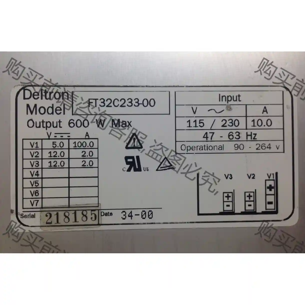 FT32C233-00工业工控设备Deitron 多路电源6 议价再拍 拆机件