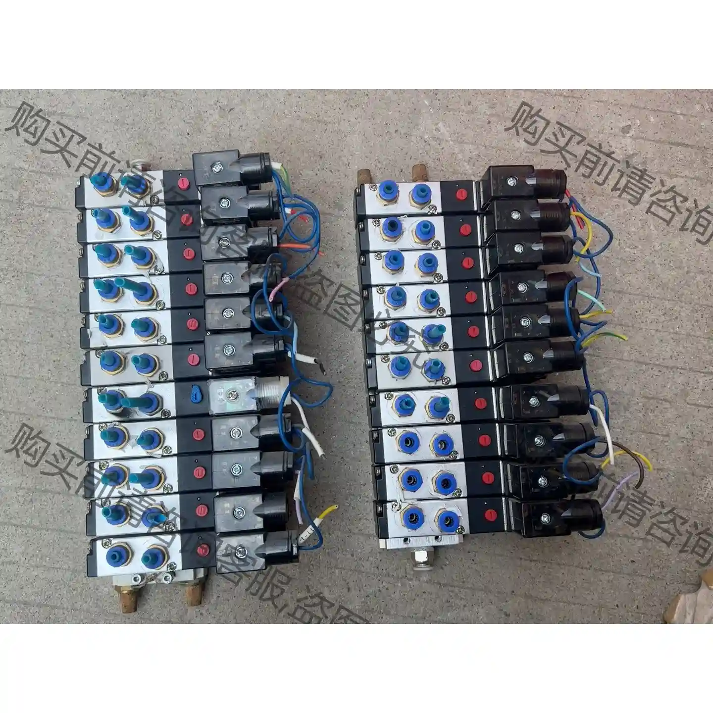 SAZN三正10位气动电磁阀4V210-08 DC24V 4 议价再拍 拆机件