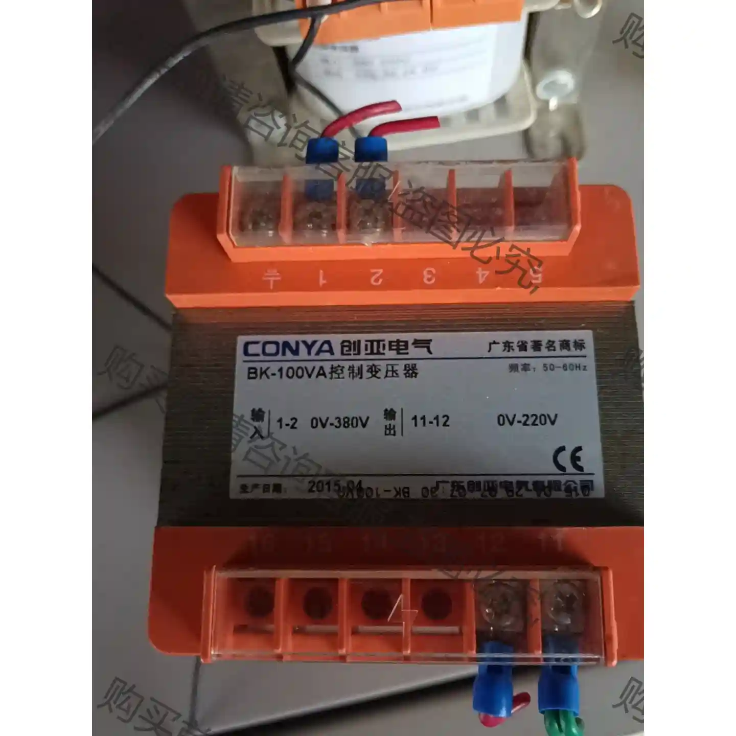 闲置控制变压器2台 变压范围广 创亚BK—100VA，另一 议价再拍 拆