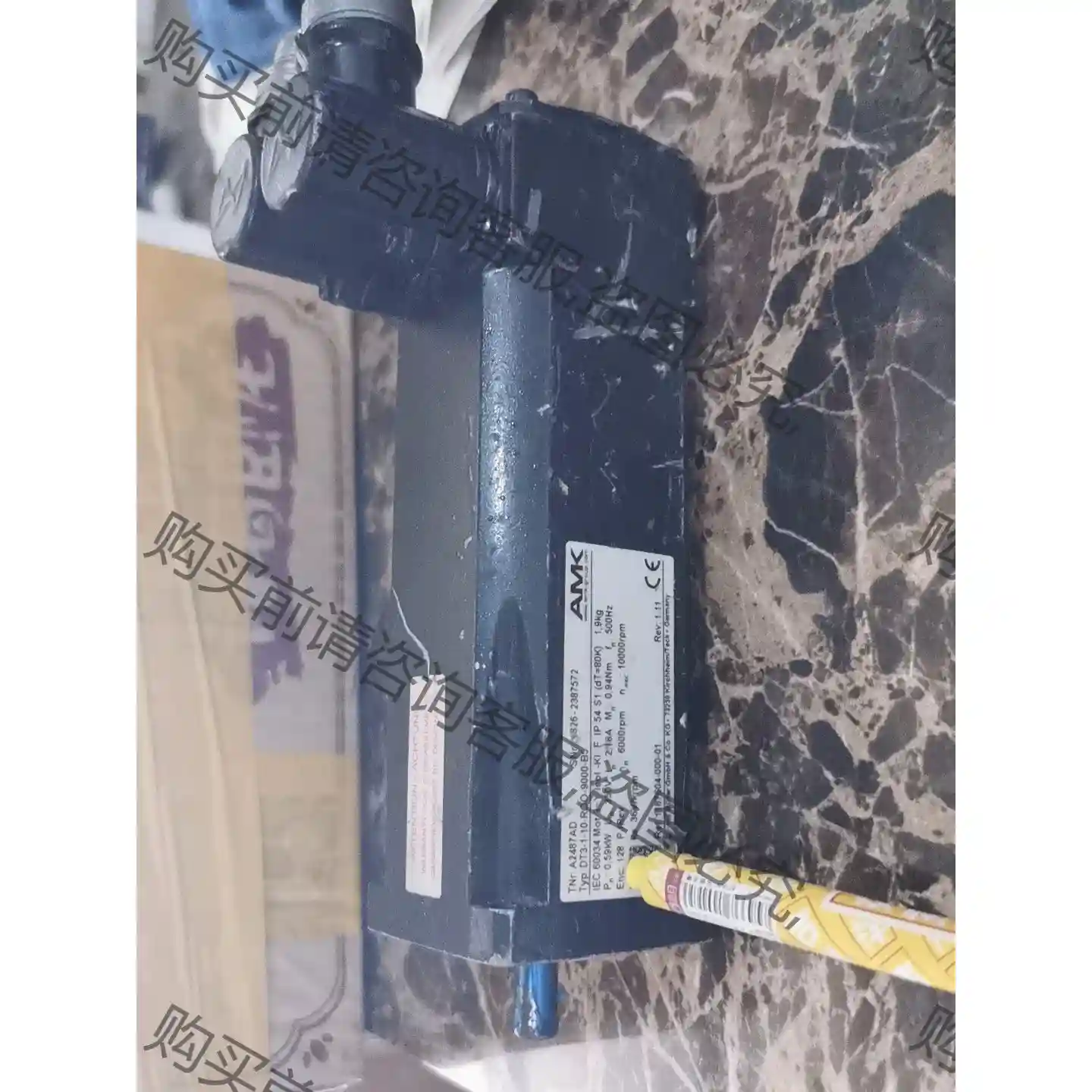 AMK伺服电机 DT3-1-10-ROO-9000-B5 议价再拍 拆机件