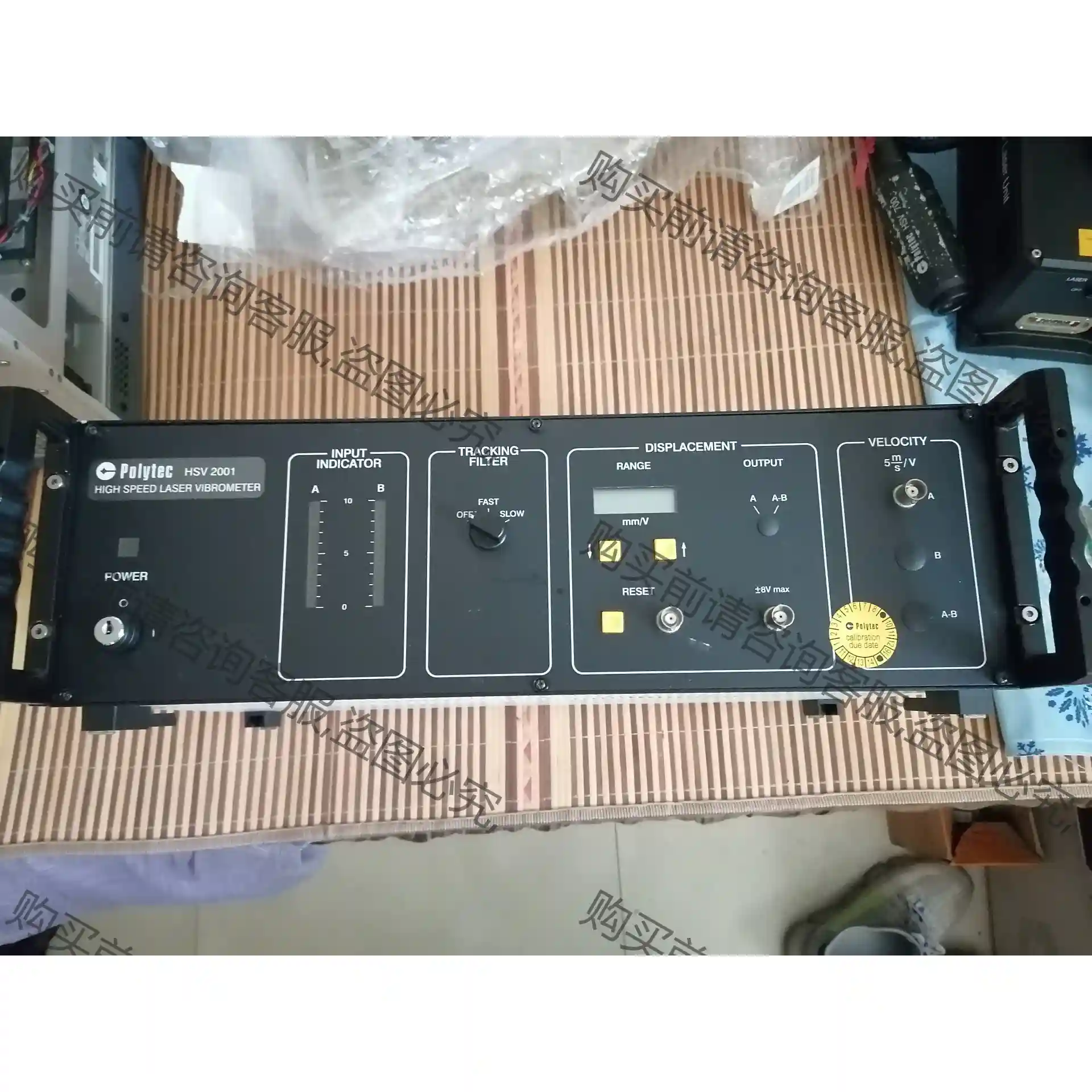 Polytec HSV 2001 多普勒测振仪，波利特克 H 议价再拍 拆机件