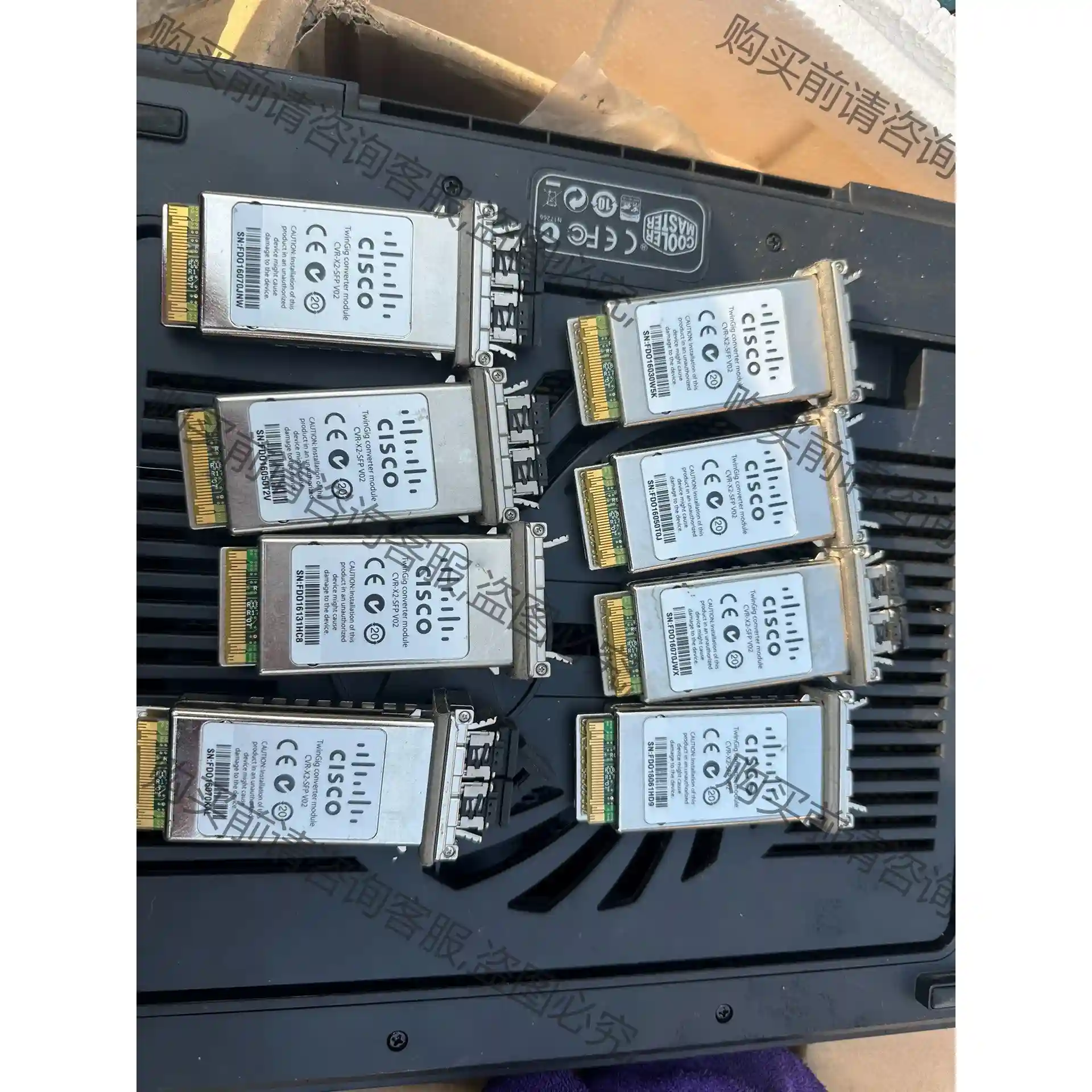 思科 Cisco CVR-X2-SFP V02 二手旧的 议价再拍 拆机件