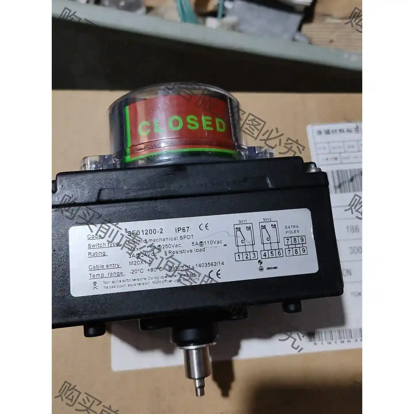 Soldo SF01200-2，1P67限位开关执行器议价井 议价再拍 拆机件