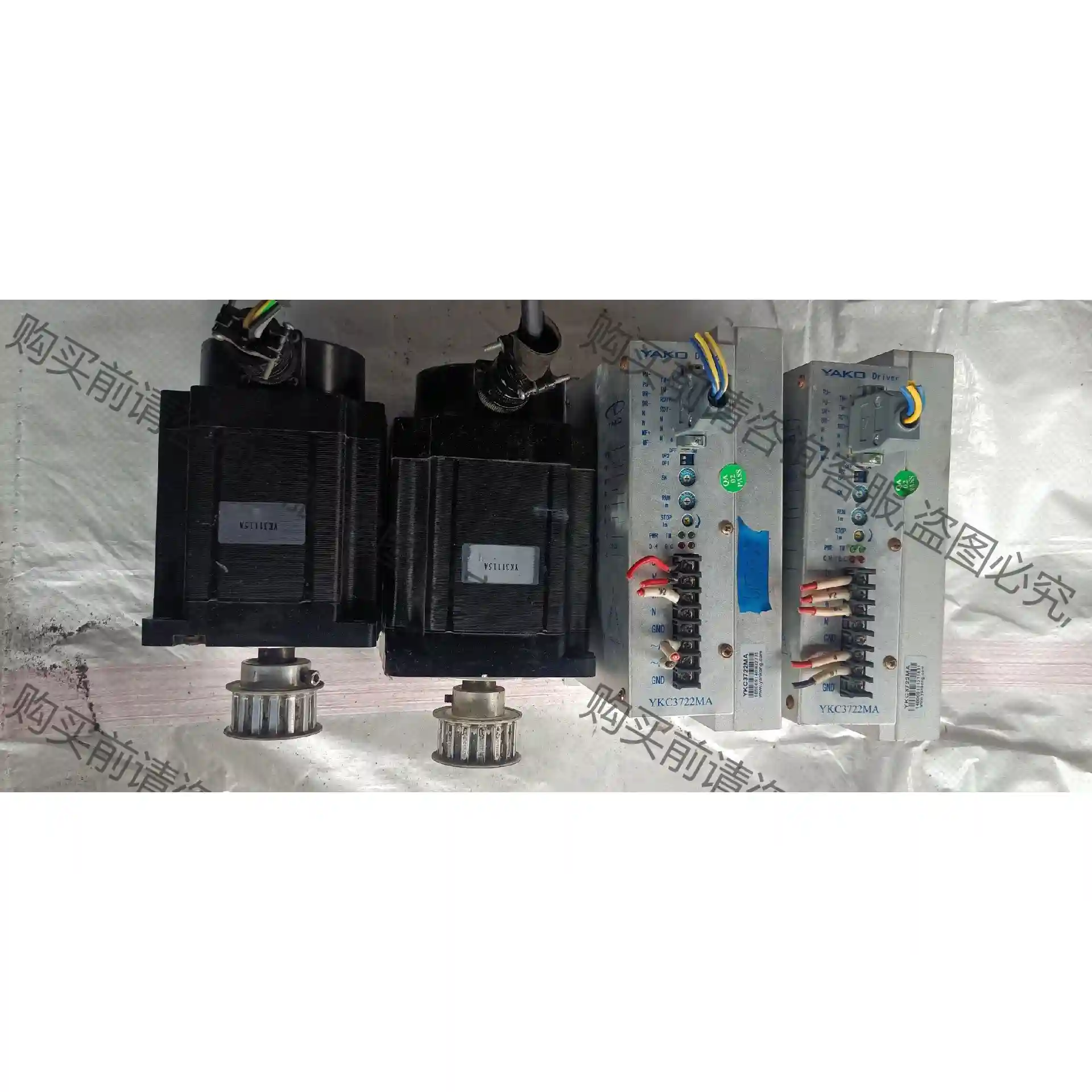 YKC3722MA研控步进驱动器YAKO驱动器带电机YK31 议价再拍 拆机件