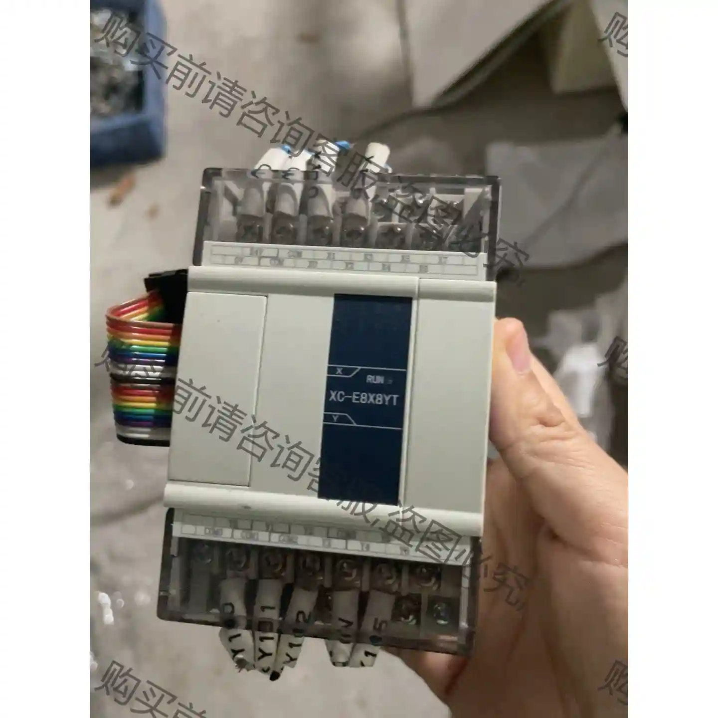信捷PLC，XC-E8X8YT扩展模块，8点输入，8点输出， 议价再拍 拆机