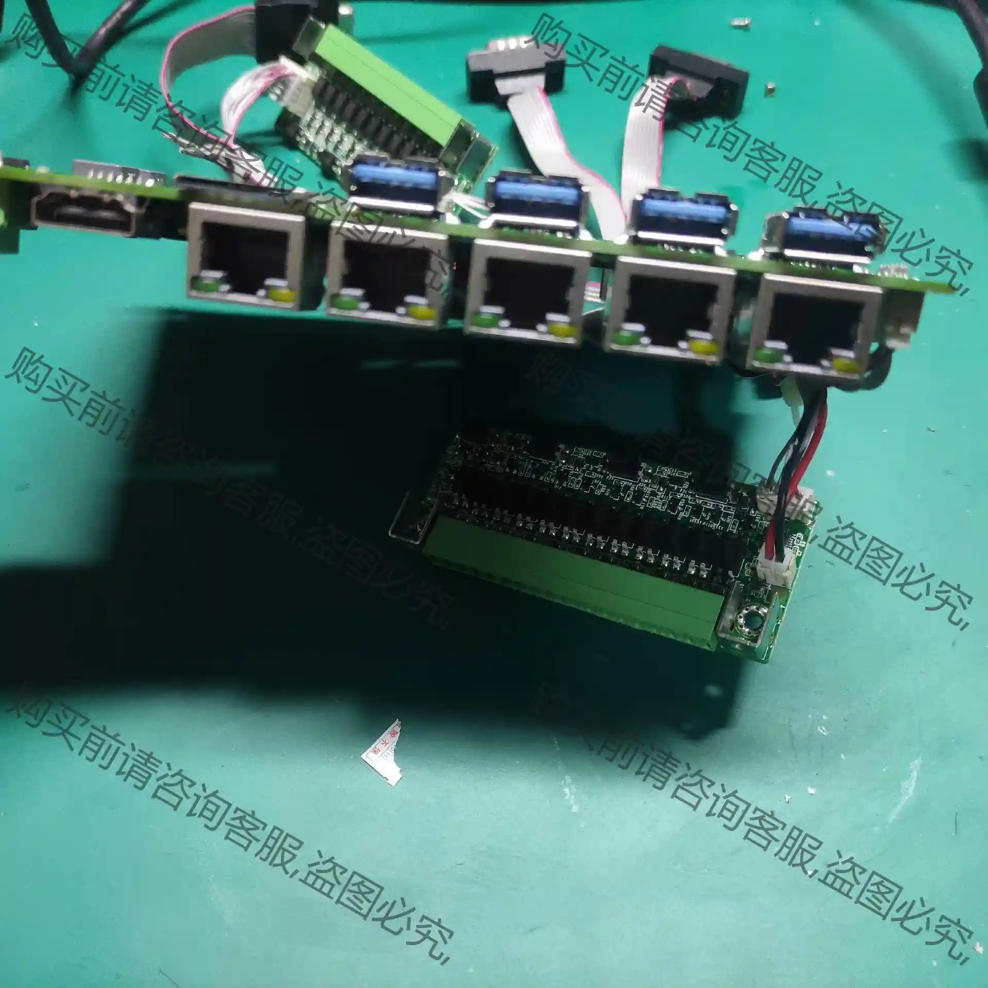 k-u67mv主板 5口千兆路由 视觉系统主板 3855u主 议价再拍 拆机件
