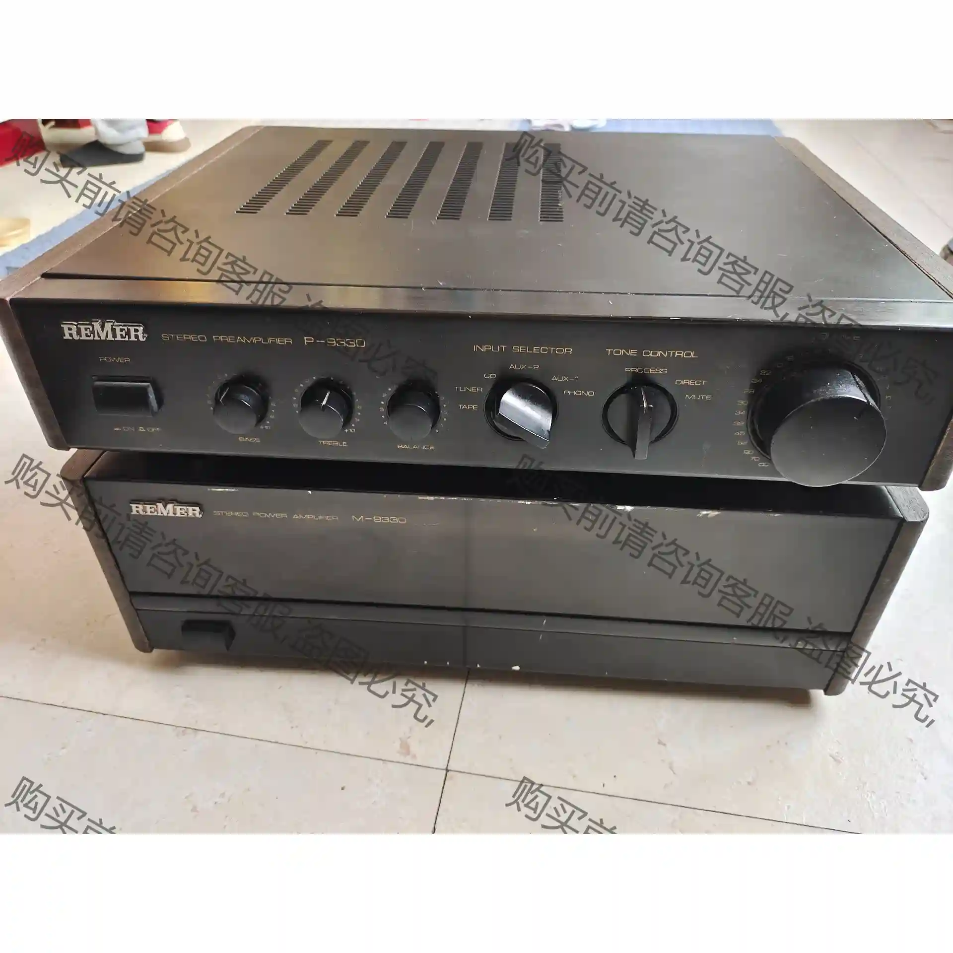 中外合资REMER威马/凌俊 M-9360/P9360功放一 议价再拍 拆机件