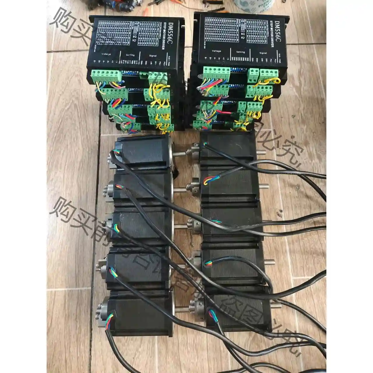 57步进电机套装DM556C步进电机驱动器，功能正常，实物拍 议价再