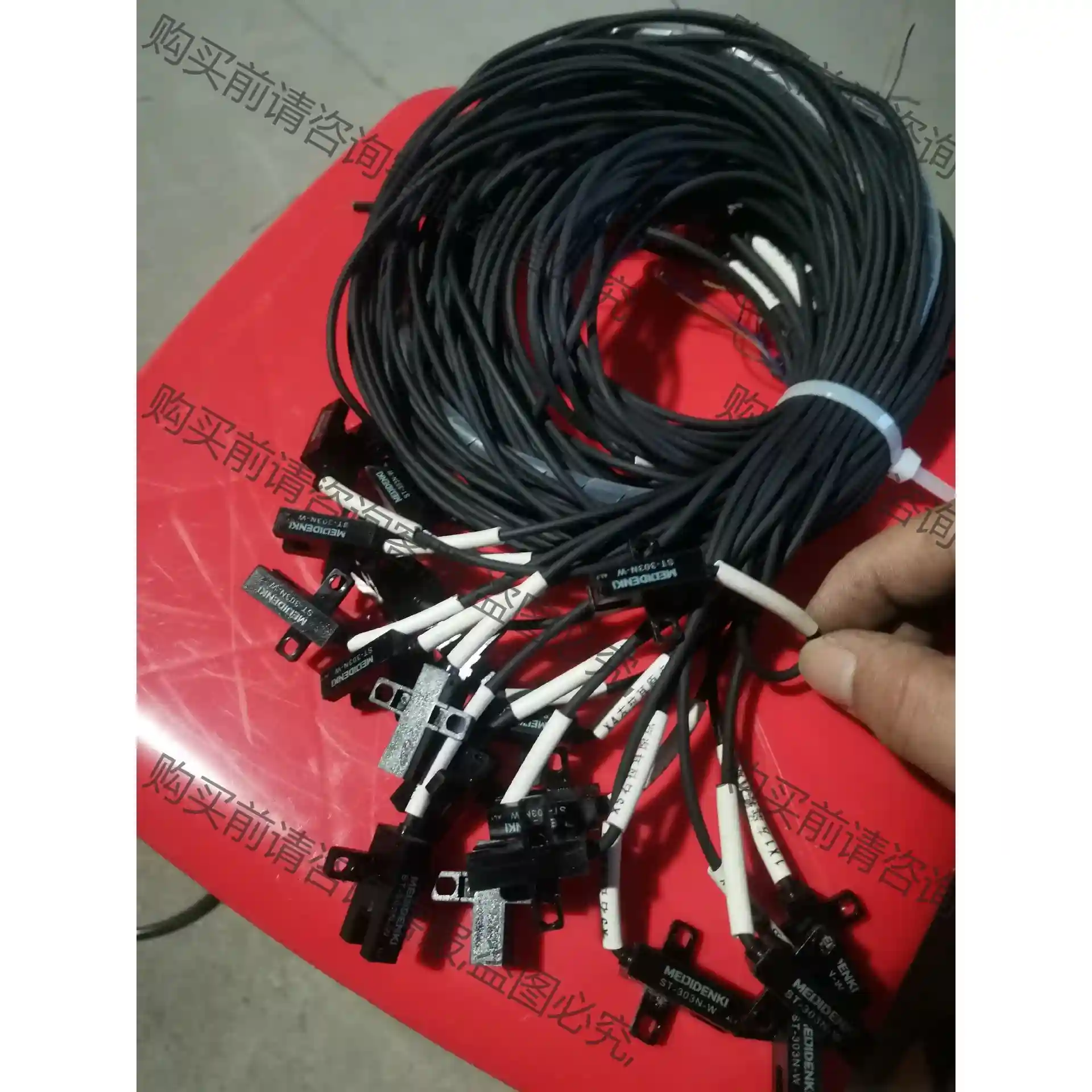 明治传感器槽型光电传感器口罩机拆下来的，ST-303N-W， 议价再拍