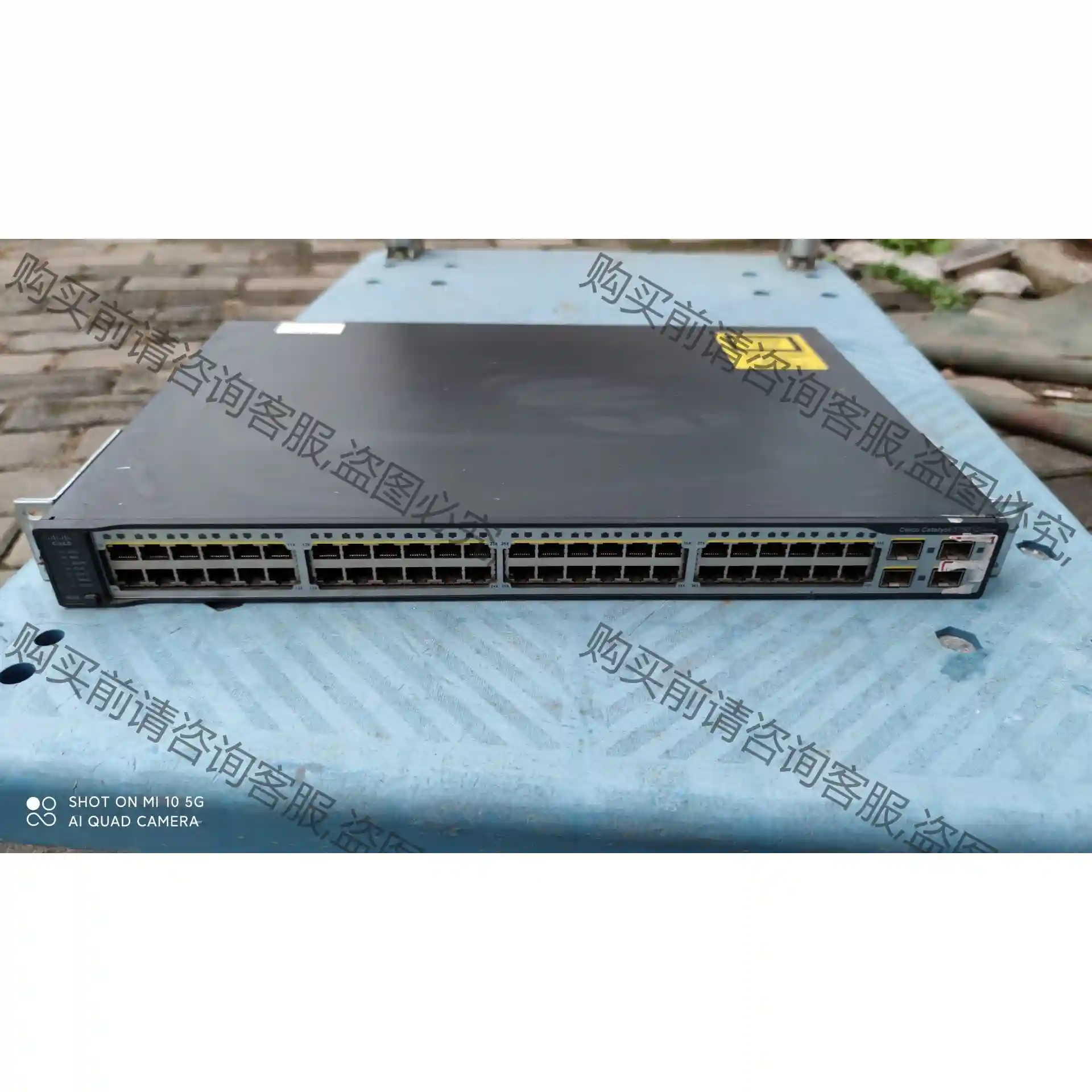 CISCO思科 WS-C3750V2-48TS-S 三层 4 议价再拍 拆机件