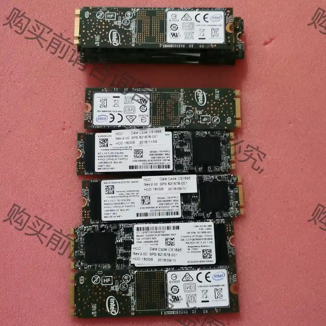intel SSD 180G 固态硬盘 M2 Hp原装拆机硬 议价再拍 拆机件